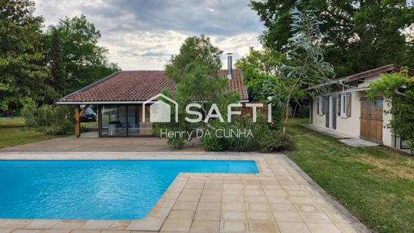 Propriété landaise rénovée avec dépendances