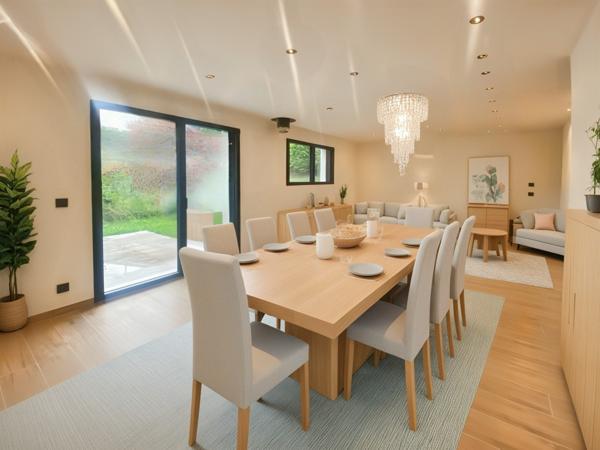 Les Houches (74310) Les Houches chalet T4 RE2020 de 114 m² (98.67 m² + 15.34 m²)