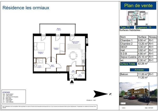 Rang-du-Fliers (62180) Proche côte d'Opale, appartement neuf de type 3 sur Rang du Fliers
