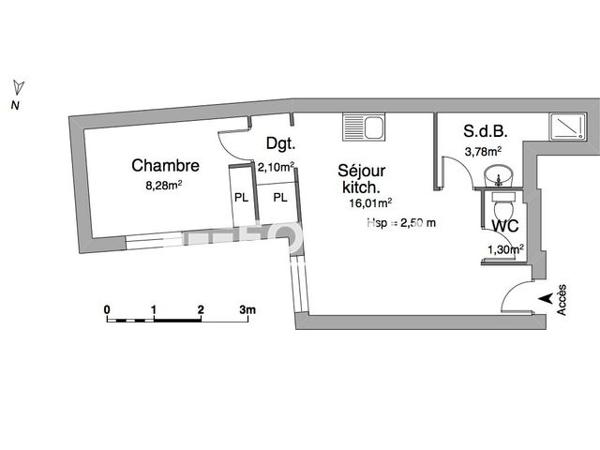 Location Appartement 2 pièces 31.54 m² - 10 AVENUE ALBERT THOMAS Albi 81000