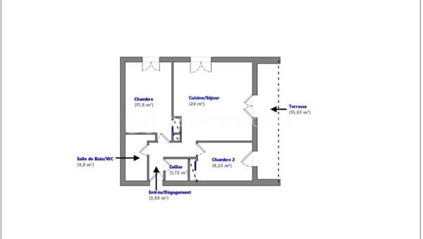 Appartement de 57,31 m²