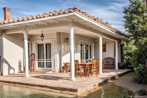 Maison côté bassin à Arès