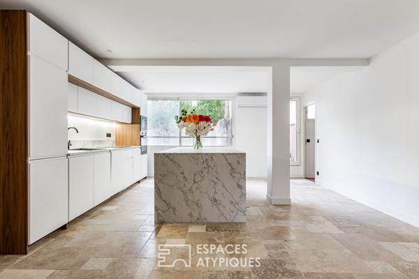 Appartement loft avec jardin intimiste à Côte Pavée