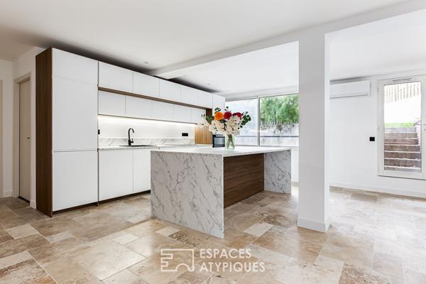 Appartement loft avec jardin intimiste à Côte Pavée