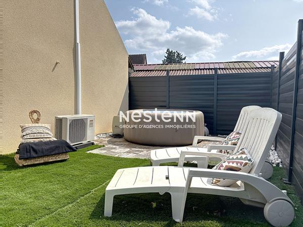 Maison familiale 130 m² à Limetz-Villez -3 chambres, terrasse et jardinet