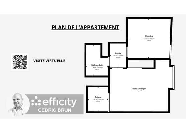 Appartement 2 pièces - 27 m²