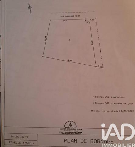 Terrain à vendre 1 156 m² Les Artigues-de-Lussac