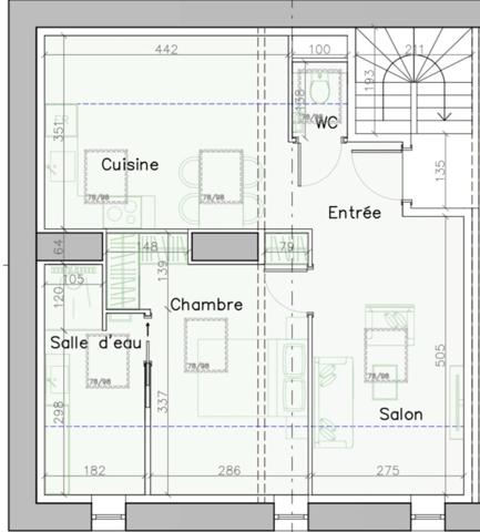 EPINAL (88) à vendre plateau de 39.20 m² en carrez /54 m² au sol .