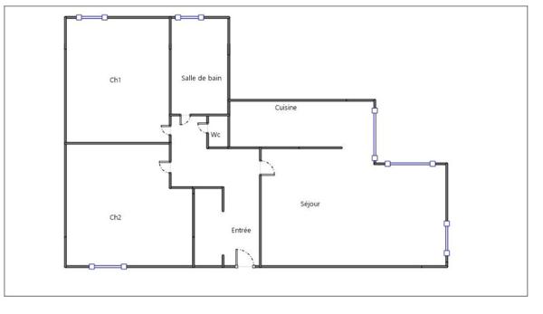 Appartement 3 pièces meublé avec terrasse