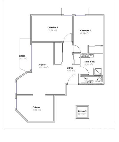 Appartement à vendre 3 pièces 65 m² La Balme-de-Sillingy