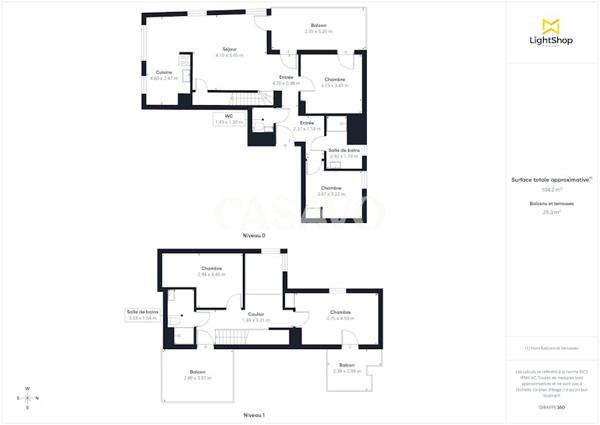 Vente Appartement 5 pièces de 102m² - 94140 Alfortville