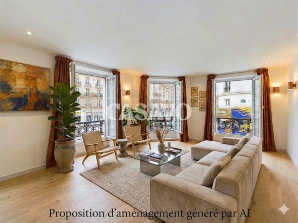 Vente Appartement 2 pièces de 56m² - 75018 Paris
