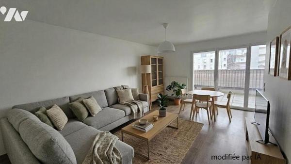 TOURCOING secteur Blanc Seau T2 52m² avec grande terrasse et parking