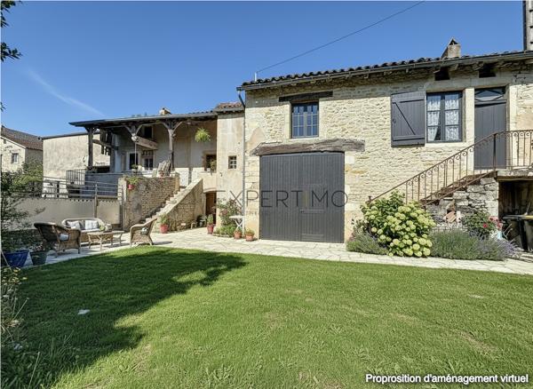 Ozenay (71700) Ensemble en pierre avec dépendances et terrain constructible – Fort potentiel, projet de vie ou investissement