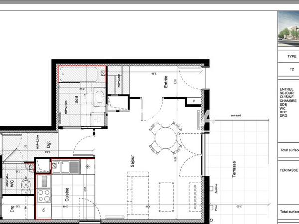 Location Appartement 2 pièces 56.64 m² - 201 RUE DE LA POULE ROUSSE Evry 91000