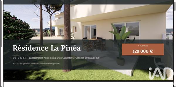 Appartement à vendre 2 pièces 40 m² Cabestany