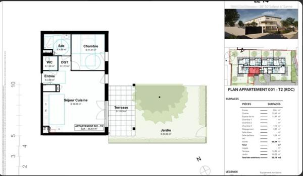 appartement à vendre 2 pièces SALAISE SUR SANNE (38)