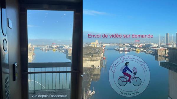 Appart 2 chambres - Vue sur le port et aperçu mer -