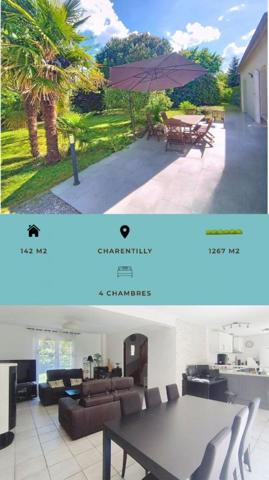 Maison familiale de 4 chambres proche de Mettray