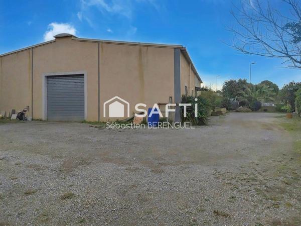 Gigean Local commercial, bureaux 180m² et maison attenante de 120m²