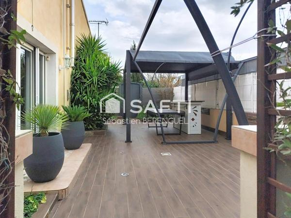 Gigean Local commercial, bureaux 180m² et maison attenante de 120m²