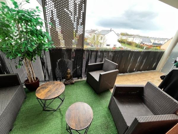 Sainte-Luce superbe et vaste T2 avec terrasse S-O et parking