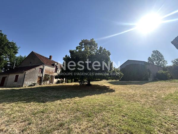 LONGÈRE BAUDRES 5 CHAMBRES AVEC DÉPENDANCES - PISCINE - TERRAIN - BOIS ET VUE SUR LES CHAMPS (INDRE 36)