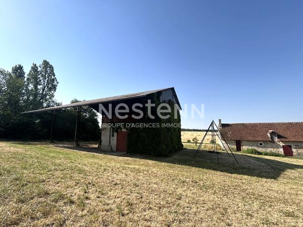 LONGÈRE BAUDRES 5 CHAMBRES AVEC DÉPENDANCES - PISCINE - TERRAIN - BOIS ET VUE SUR LES CHAMPS (INDRE 36)