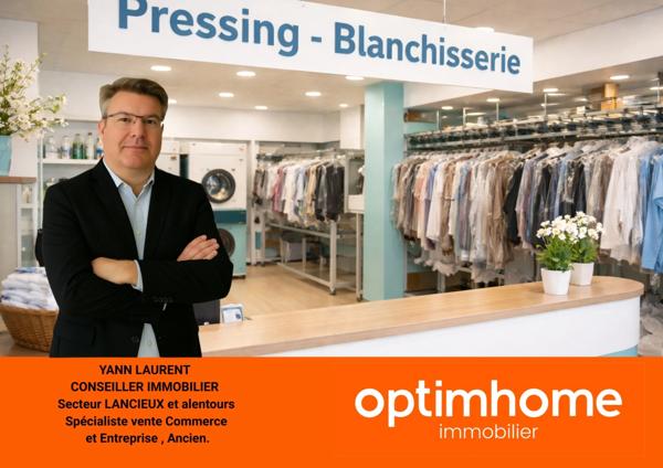 – Fonds de commerce + Murs commerciaux Pressing – Blanchisserie – Laverie automatique  proche LOUDEAC (22)
