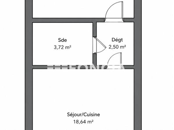 Location Appartement meublé 2 pièces 35.39 m² - Marseille 13015