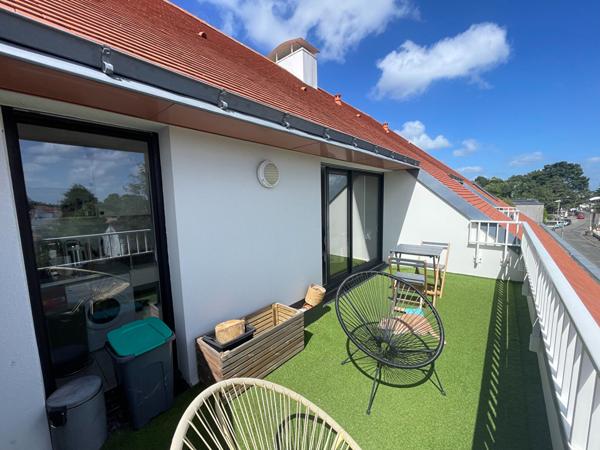 Appartement terrasse Saint Sebastien Sur Loire centre-bourg 2 pièce(s) 51.4 m²m2 - Dernier étage