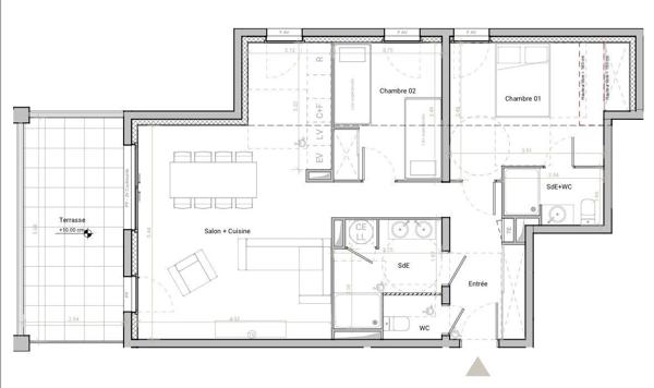 Appartement à vendre 3 pièces 72 m² Font-Romeu-Odeillo-Via