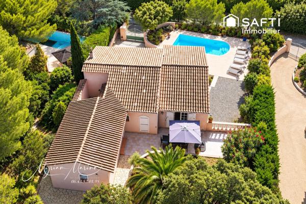 Villa 6 pièces vue mer à Saint-Aygulf – Piscine, terrasse et garage