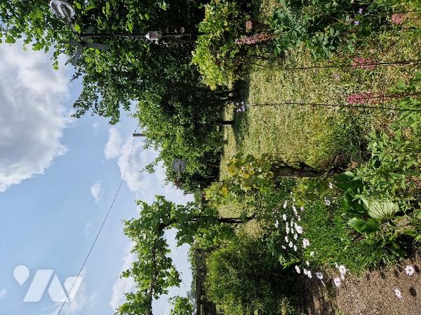 longère avec un T3 rénové avec entrée séjour/cuisine, 2 chambres, sdb, wc. Une partie à rénover