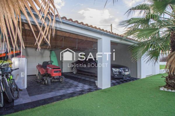 MAISON FAMILIALE AVEC PISCINE CHAUFFEE, STUDIO INDEPENDANT ET GARAGES - POSER VOS VALISES !