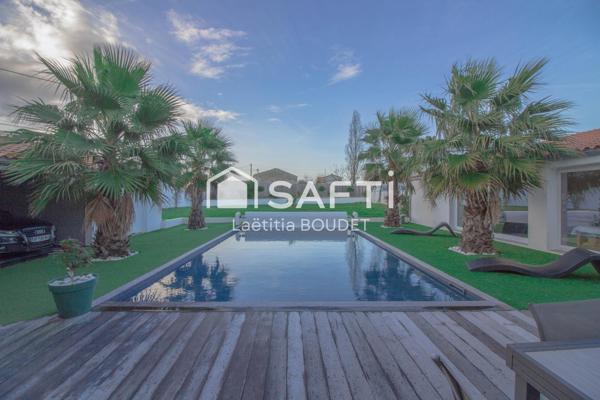 MAISON FAMILIALE AVEC PISCINE CHAUFFEE, STUDIO INDEPENDANT ET GARAGES - POSER VOS VALISES !