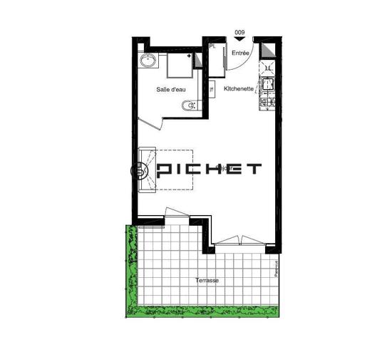 Appartement 1 pièce 30 m²