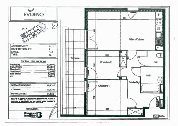 Appartement · Vente Montpellier (34070) 3 pièces · 61m²