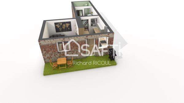 App rdc jardinet 2p - Cabourg éventail - Au calme