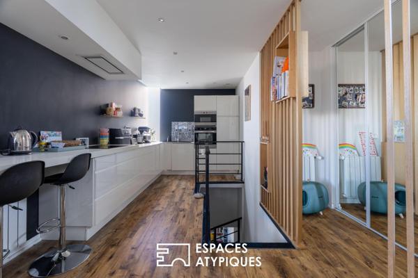 Loft contemporain avec terrasse de 105 m² sur l’Île de Nantes