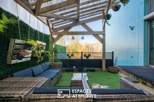 Loft contemporain avec terrasse de 105 m² sur l’Île de Nantes