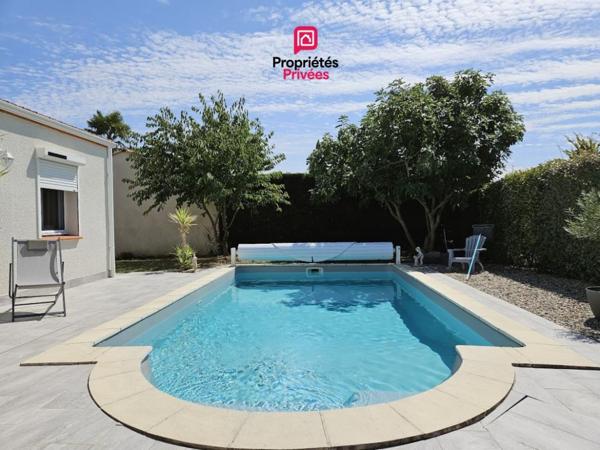 Maison plain-pied 95 m² - 3 chambres - piscine - garage - terrain 660 m² - Boé