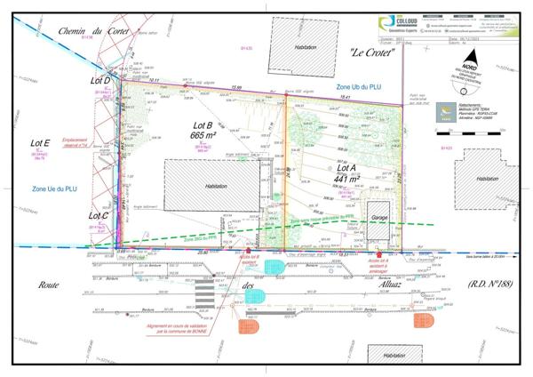 Bonne (74380) Terrain constructible Bonne centre 441m2