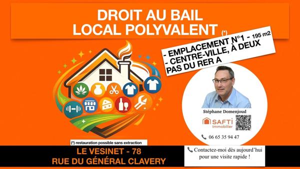 LOCAL VIDE + APPARTEMENT T2 + CAVES + DEBARRAS