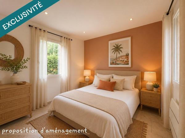 Coup de cœur aux Issambres ! Appartement T2 de 36m2 rénové, lumineux et au calme, avec terrasse, aperçu mer et accès à une piscine panoramique face à la Méditerranée, tennis,  boulodrome, parkings, dans une résidence sécurisée aux ISSAMBRES, à proximité de SAINTE MAXIME.