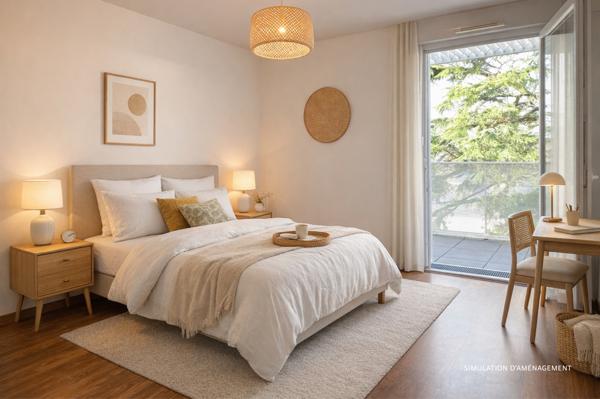 Appartement duplex T3 de 74 m² avec terrasse de 31 m² et balcon