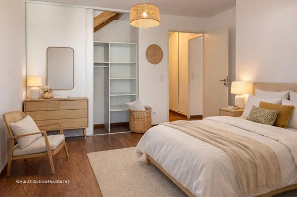 Appartement duplex T3 de 74 m² avec terrasse de 31 m² et balcon