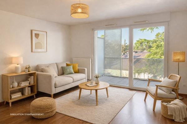 Appartement duplex T3 de 74 m² avec terrasse de 31 m² et balcon