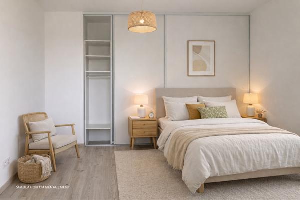 Appartement duplex T3 de 74 m² avec terrasse de 31 m² et balcon