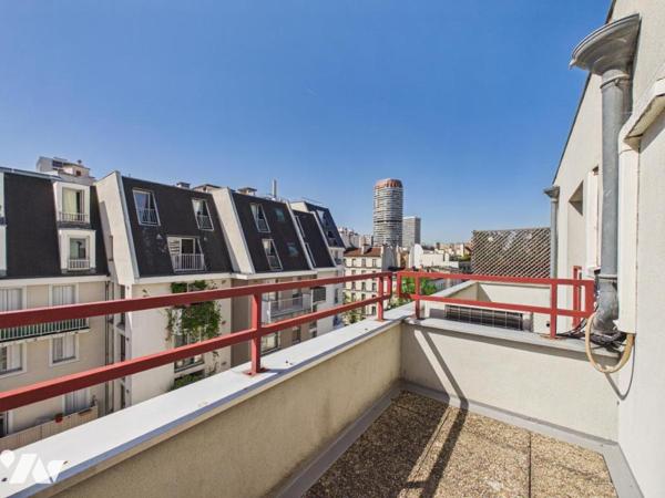 Duplex dernier étage 114m² 4 chambres balcons